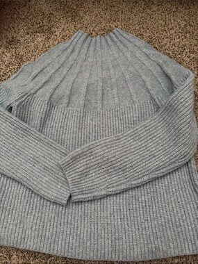 Nine West Ribbed Grey Women's Sweater